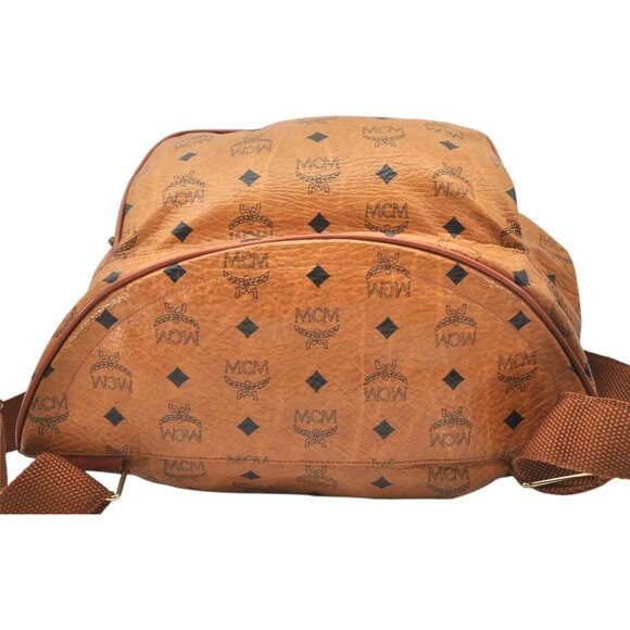768312AV (V4) MCM Backpack Bag Visetos Brown PVC - Picture 6 of 12
